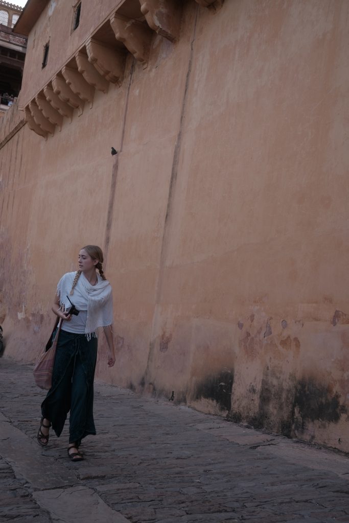 Along the Amber Fort Walls