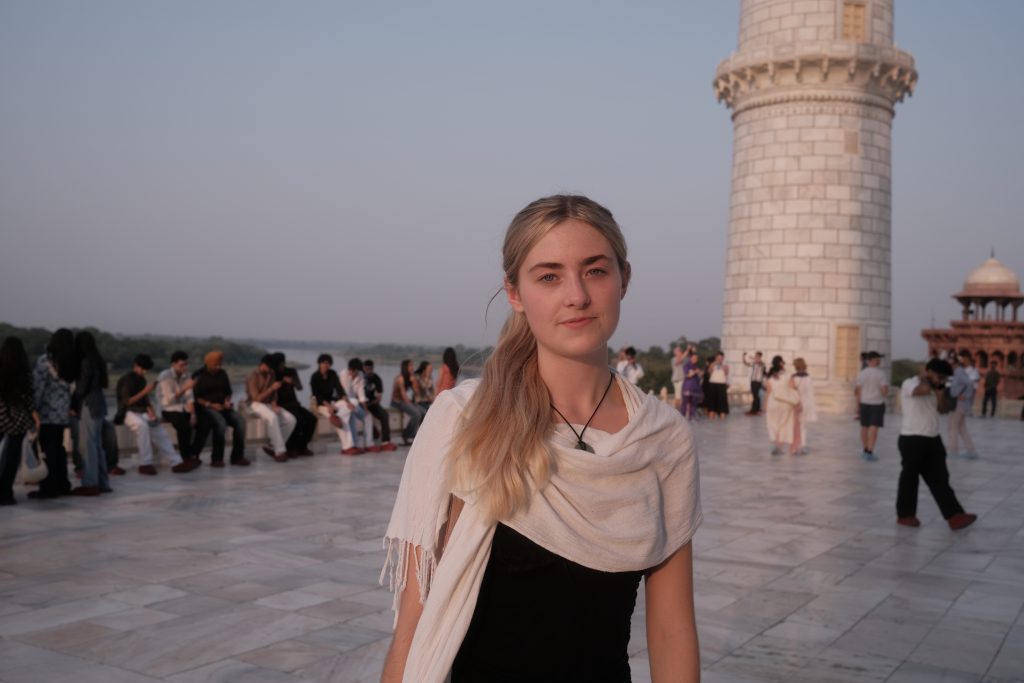 Portrait by the Taj Mahal Minaret
