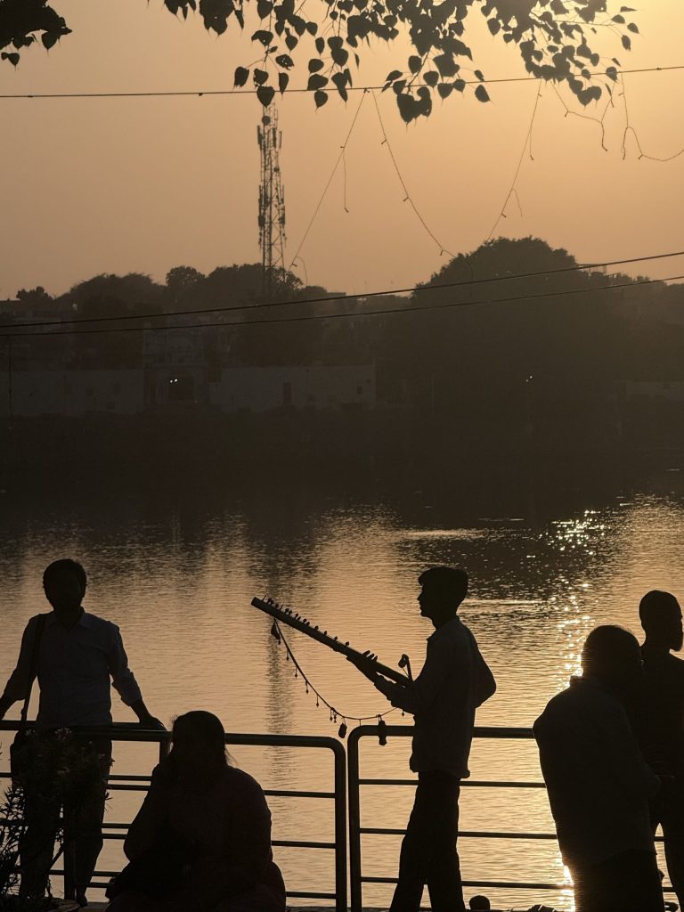 Musician Silhouettes by Pushkar Lake