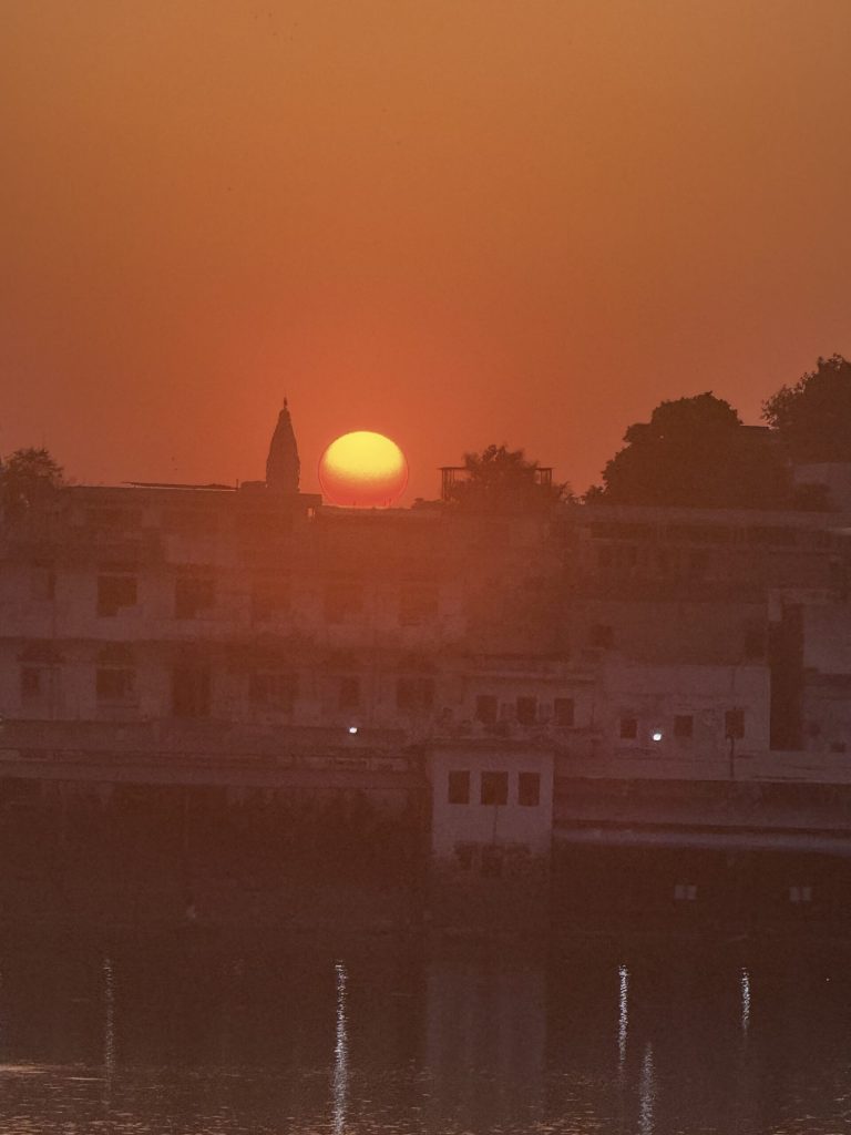 Sunset over Pushkar